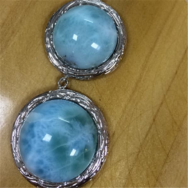 The blue various shape stone Natural Larimar use for jewelry
